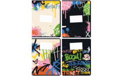 Schriften commerciaal 4x7,5 mm, graffiti, 16,5 x 21 cm, 80 gr (25 stuks)