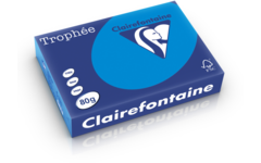Kopieerpapier A4 diepblauw/cariben FSC houtvrij 500 vel, 80 grs.