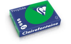 Kopieerpapier A4 donker-/biljartgroen FSC houtvrij 500 vel, 80 grs.