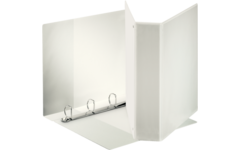 Presentatiemap Esselte 4-rings D-40mm met binnenhoes wit