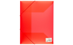 Elastomap A4 PP transparant rood