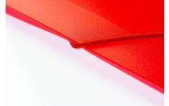 Elastomap A4 PP transparant rood