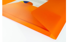 Elastomap A4 PP transparant oranje