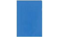 L-map A4 120 mu transparant blauw, 10 stuks