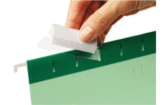 Steekruiter transparant 5 cm breed voor Esselte, 25 stuks