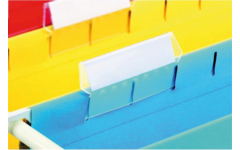 Ruiterstrook 5 cm wit, 10 vel a 10 stroken voor Esselte