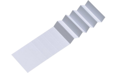 Ruiterstrook 5 cm wit, 10 vel a 10 stroken voor Esselte