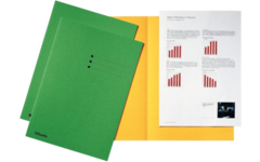 Binnenmap Esselte A4 groen, karton 180 grs.