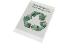 Transparantmap L-model Esselte Recycled PP A4 100µ set van 100 stuks