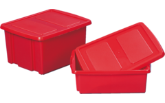 Opbergbox met deksel 32 liter formaat 45 x 35 x 24 cm