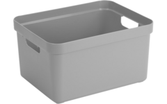 Opbergbox Sigma lichtgrijs 453 x 354 x 243 mm, 32 liter
