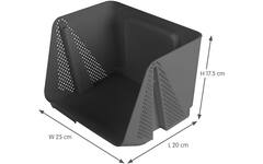 Opbergbak stappelaar sigma medium antraciet, 2 stuks