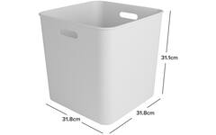 Opbergbox sigma cube 25 liter wit
