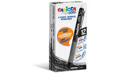 Rollerpen OOPS ergo-grip clic zwart, 12 stuks