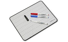 Whiteboard/wisbord Deluxe | de Rolf groep | blanco/gelinieerd, 10 stuks