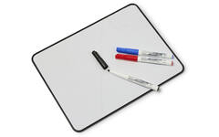 Whiteboard/wisbord Deluxe | de Rolf groep | blanco/gelinieerd, 10 stuks