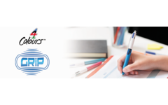 Pen BIC 4 kleuren grip medium assorti, set van 12 stuks