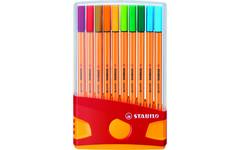 Fineliner STABILO Point 88 etui met 20 kleuren
