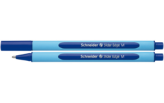 Balpen Schneider Slider Edge blauw M-Punt, set van 10 stuks