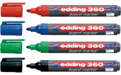 Whiteboardstift edding 360 1,5-3 mm assorti, 4 stuks