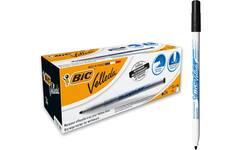 Whiteboardmarkers BIC 1721 zwart, 144 stuks + 24 wisborden Combi-Deal