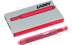 Inktpatroon Lamy rood, 5 stuks