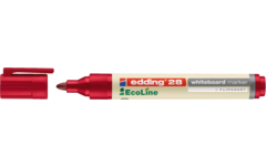 Whiteboardstiften edding e-28 Ecoline rood, 10 stuks