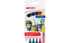 Permanent marker edding 3000 assorti basis, 5 stuks