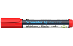 Whiteboardstift Schneider Maxx 290 ronde punt navulbaar rood