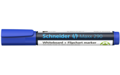 Whiteboardstift Schneider Maxx 290 ronde punt navulbaar blauw