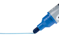 Whiteboardstiften Nobo Liquid Ink ronde punt 3 mm blauw, 10 stuks