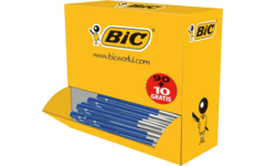 Balpen BIC M10 blauw Voordeelpak 90 + 10 gratis