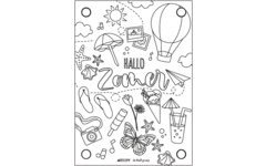 Buitenposter 30 x 40 cm Kleur de zomer