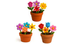 Klei putty air-dry bloemen assorti