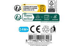 Sensorische bal ribbel 6,5 cm assorti