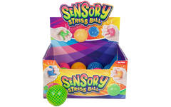 Sensorische bal ribbel 6,5 cm assorti