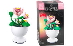 Bouwstenen bloemen in pot assorti