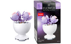 Bouwstenen bloemen in pot assorti