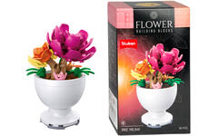 Bouwstenen bloemen in pot assorti