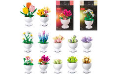 Bouwstenen bloemen in pot assorti