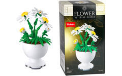Bouwstenen bloemen in pot assorti