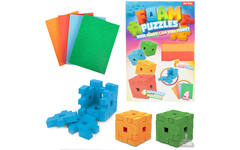 3D foam puzzels cube, 4 stuks