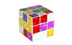 Kubus magische puzzel kubus glitter