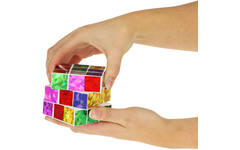 Kubus magische puzzel kubus glitter