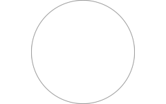 Plakfiguren rond 25 mm, wit 400 stuks